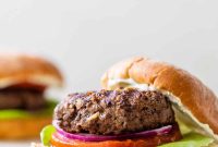 Juicy Grilled Bison Burgers with Smoky Onion Jam