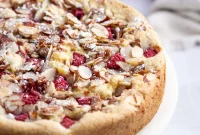 Raspberry Almond Cake Recipe with Buttery Almond Glaze