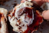 Black Forest Cinnamon Rolls with Chocolate Dough and Cherry Filling
