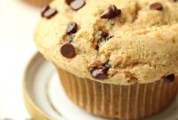 Paleo Chocolate Chip Protein Muffins for Breakfast or Snack