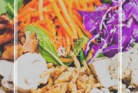 Spinach and Grilled Chicken Salad with Warm Bacon Vinaigrette