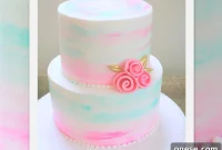 Watercolor Buttercream Cake: Step-by-Step Decorating Tutorial
