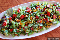 Southwest Chopped Salad with Avocado and Cilantro-Lime Dressing