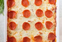Cheesy Gnocchi Pizza Bake with Crispy Mozzarella Topping