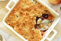 Apple and Blackberry Crumble Recipe with Cinnamon Streusel