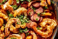Cajun Shrimp & Andouille Sausage Pasta Recipe