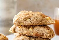 Apple Cinnamon Scones with Crunchy Cinnamon Topping