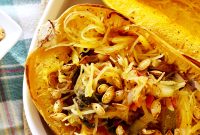 Spaghetti Squash Primavera with Fresh Spring Vegetables