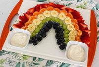 Colorful Fruit Platter with Creamy Yogurt Dip for Entertaining