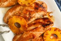 Grilled Pineapple Chicken with Tangy Glaze and Charred Pineapple