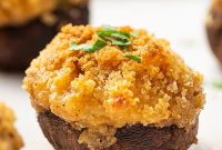 Creamy Crab-Stuffed Mushrooms Recipe for Party Appetizers