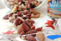Patriotic Red White and Blue Trail Mix Recipe for Summer Snacks