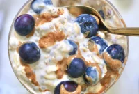 Creamy Protein Blueberry Overnight Oats Recipe