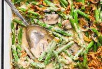 Dairy-Free Cashew Cream Green Bean Casserole (Gluten-Free)