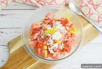 Marinated Tomato and Feta Salad with Fresh Herbs