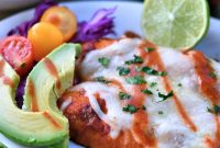 Salsa Chicken Enchiladas with Cheesy Tomato Sauce Recipe