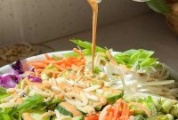 Crunchy Thai Salad with Creamy Peanut Dressing for Summer Meals