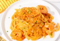 Creamy Shrimp Udon with OMSOM Sauce Recipe