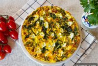 Wild Asparagus, Arugula & Goat Cheese Frittata Recipe