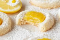 Lemon Curd Thumbprint Cookies: Bright Citrus Jam Cookies