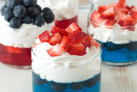 Patriotic 4th of July Fruit and Jello Cups Recipe