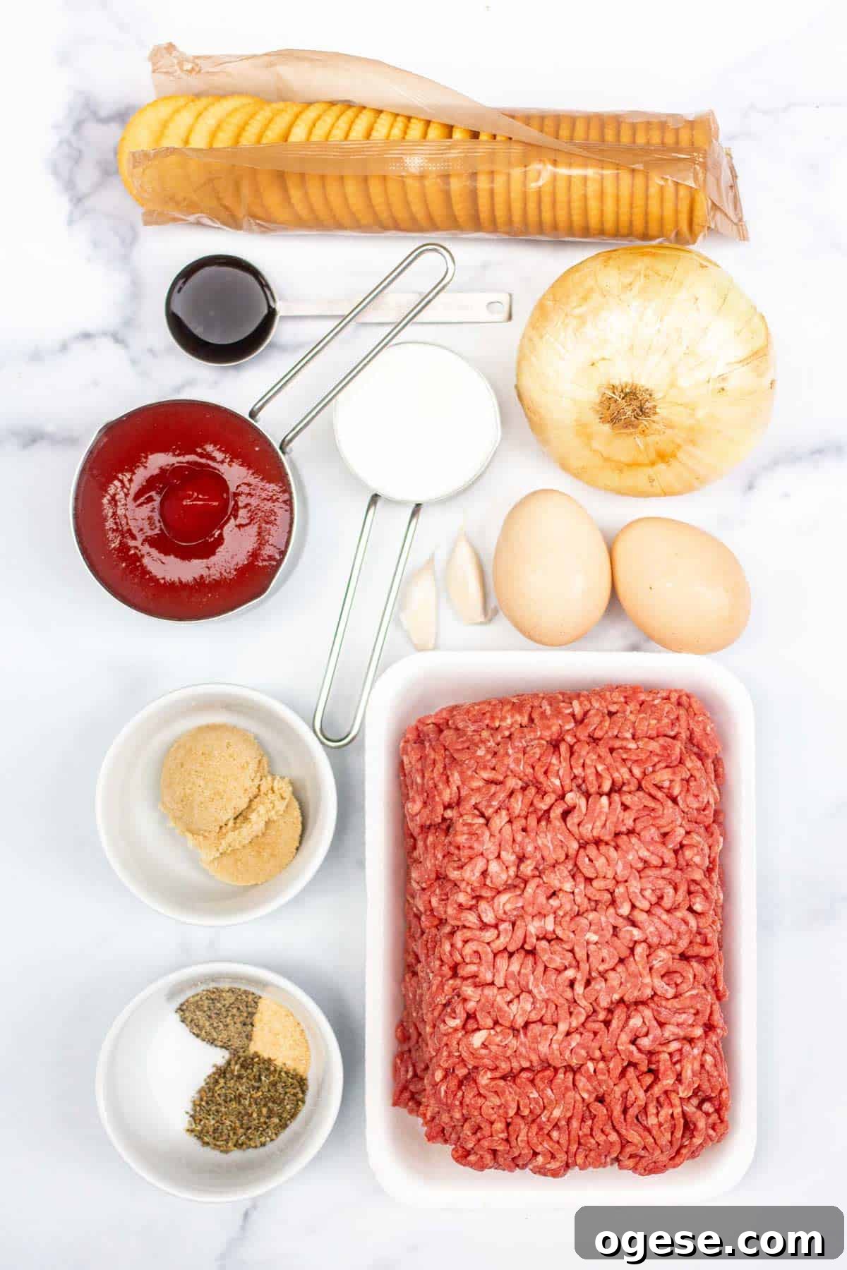 Classic Ritz-Crusted Meatloaf Recipe for Tender, Savory Results 3 Meatloaf ingredients