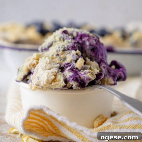 No bake blueberry pie pudding