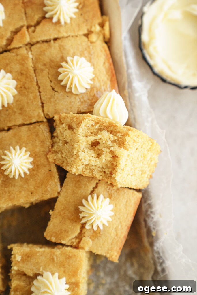 Moist Fluffy Cake-Style Cornbread Recipe 6 cornbread pieces