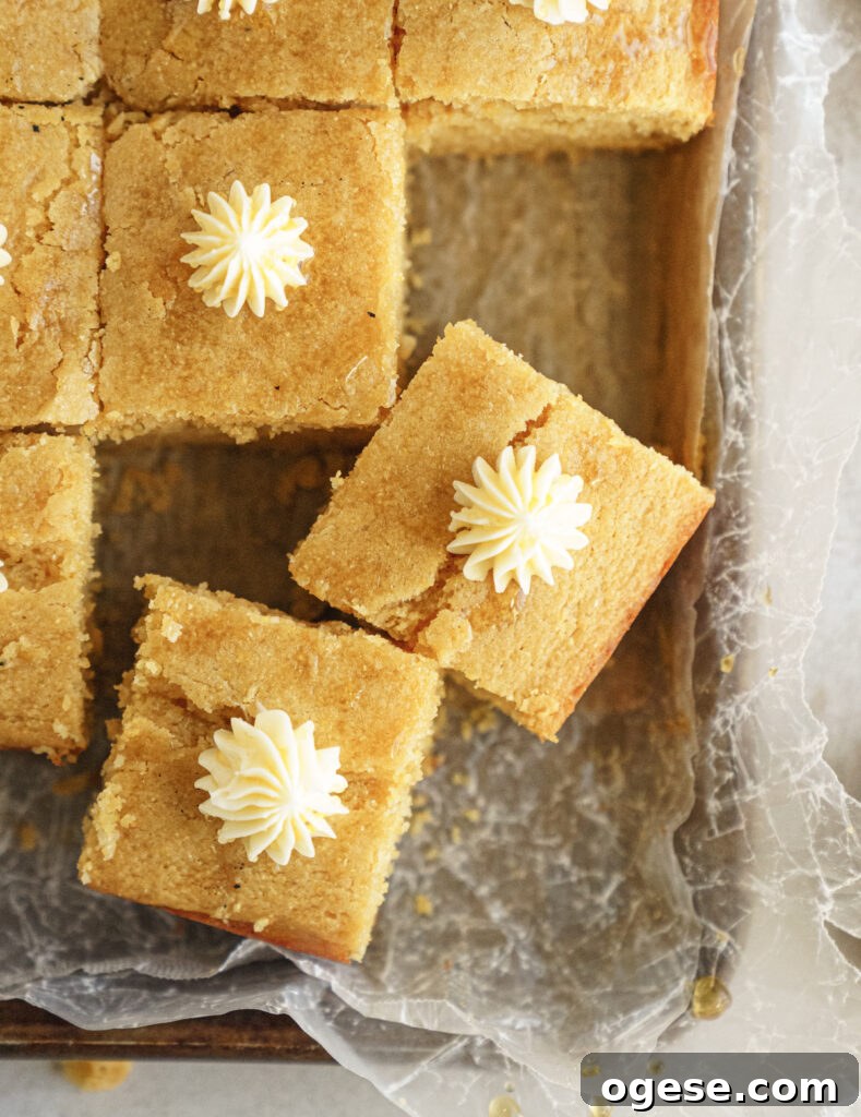 Moist Fluffy Cake-Style Cornbread Recipe 7 serving cornbread