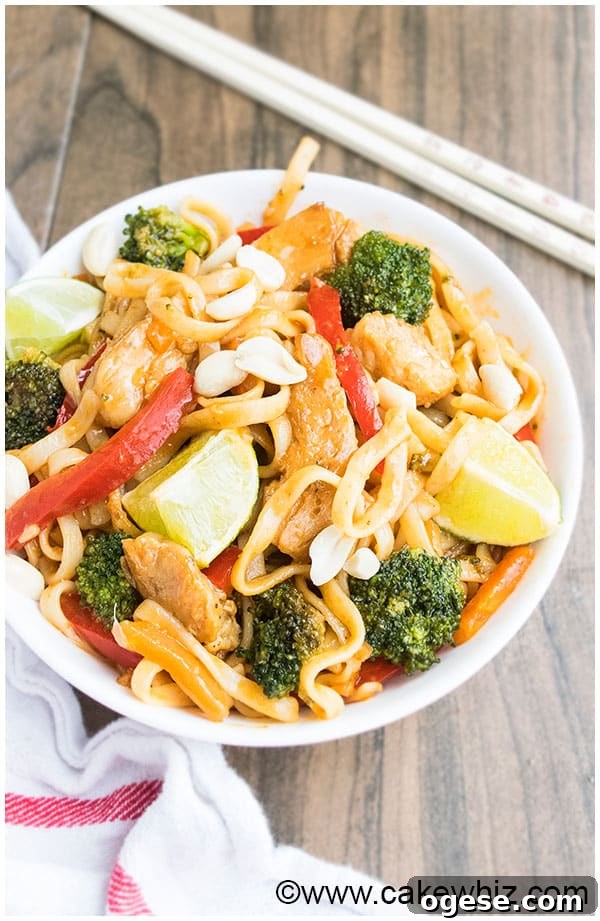 Chicken Pad Thai Recipe (Easy Weeknight Dinner) 3
