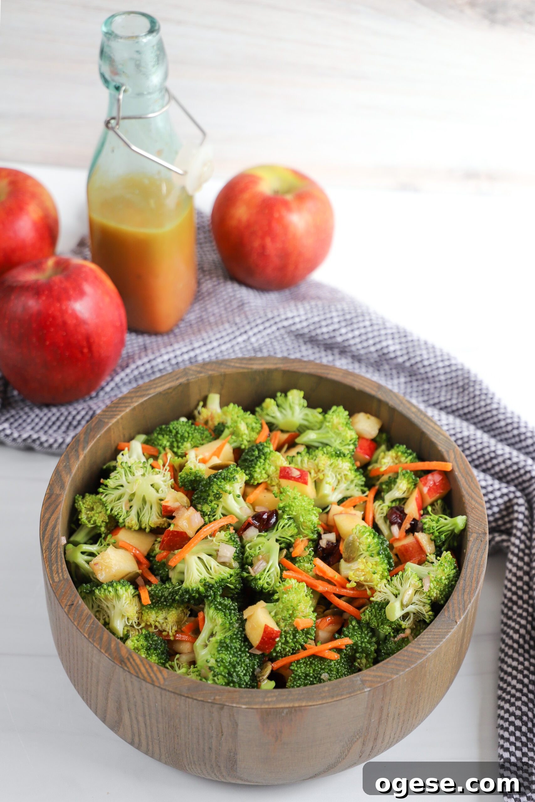 Crisp Broccoli and Apple Salad (Dairy-Free Dressing) 2 Broccoli Apple Salad with Blood Orange Vinaigrette