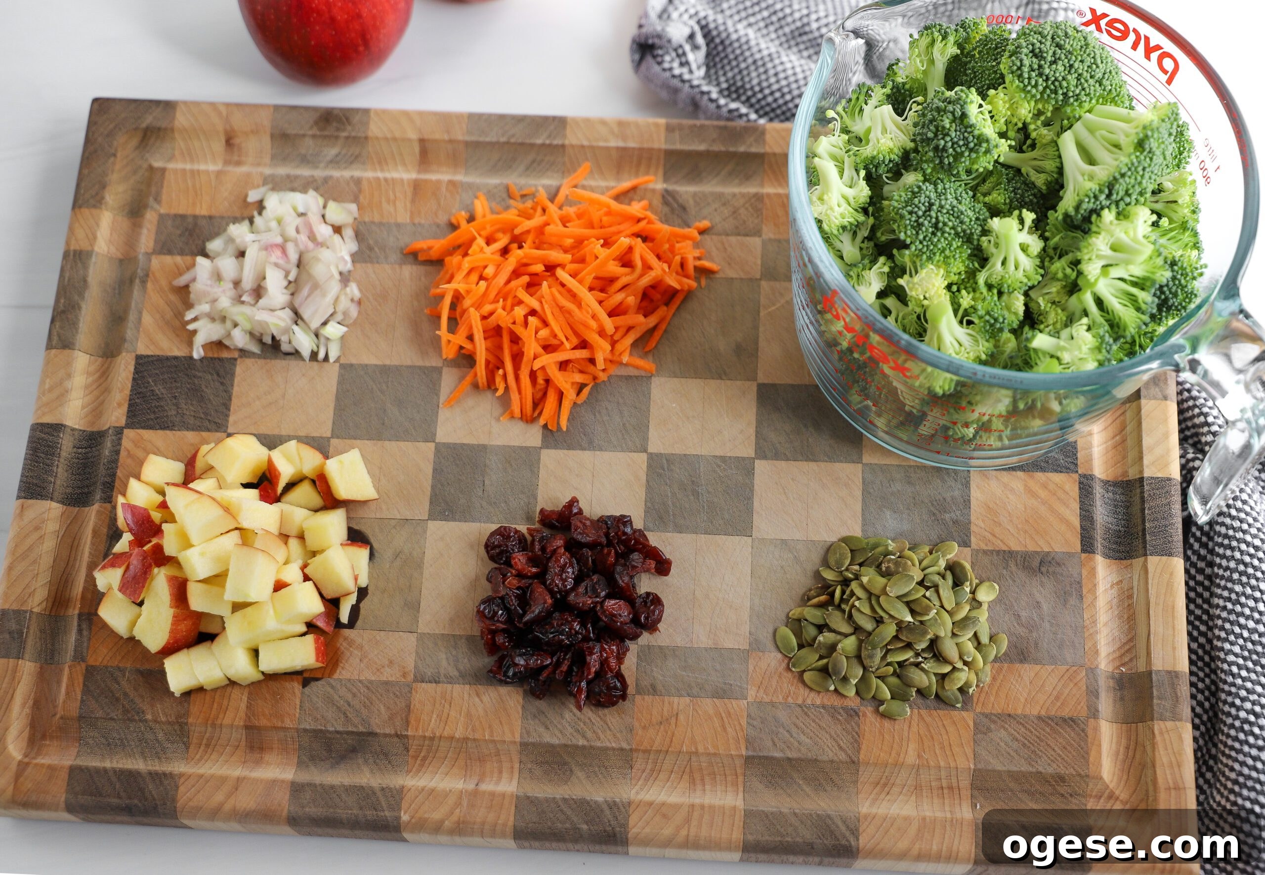 Ingredients for Broccoli Apple Salad Broccoli Apple Salad Ingredients
