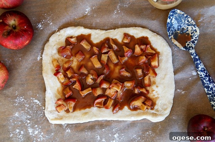Caramel apple rolls {small batch}