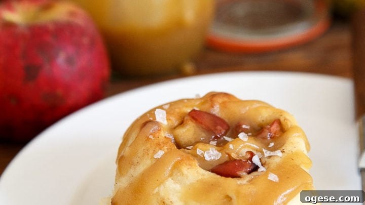 Caramel Apple Cinnamon Rolls