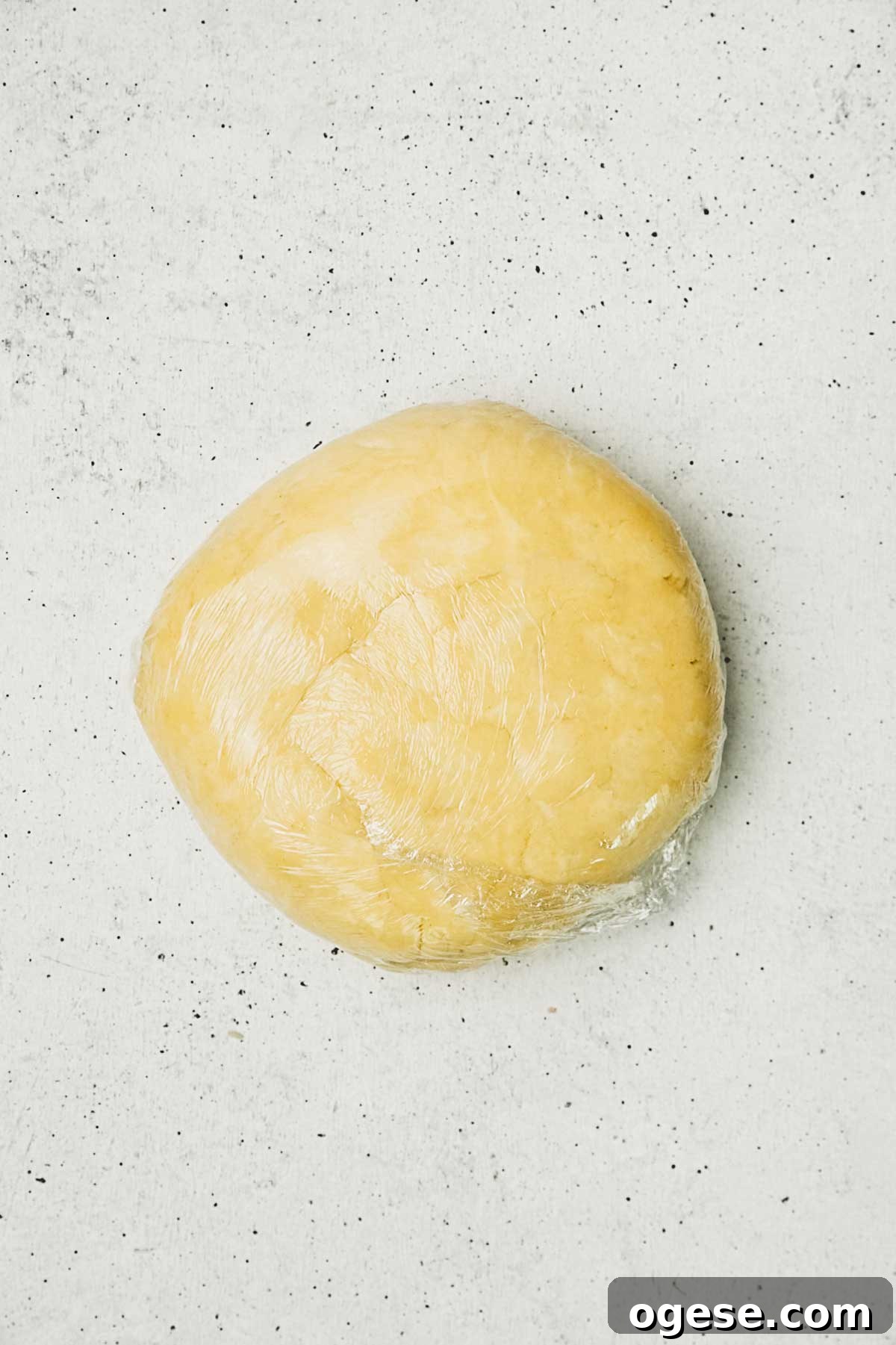 Rustic French Apple Tart Recipe: Classic Free-Form Tarte Tatin Alternative 5 Shortcrust pastry in cling film
