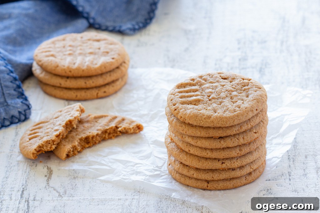 3 ingredient peanut butter cookies