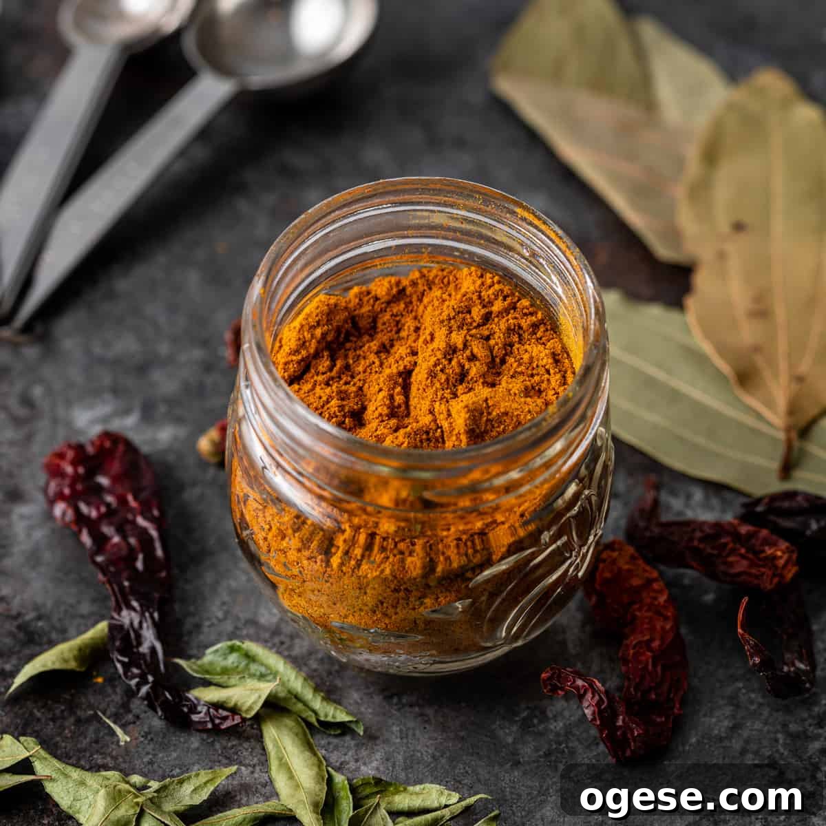 Madras Curry Powder in a jar