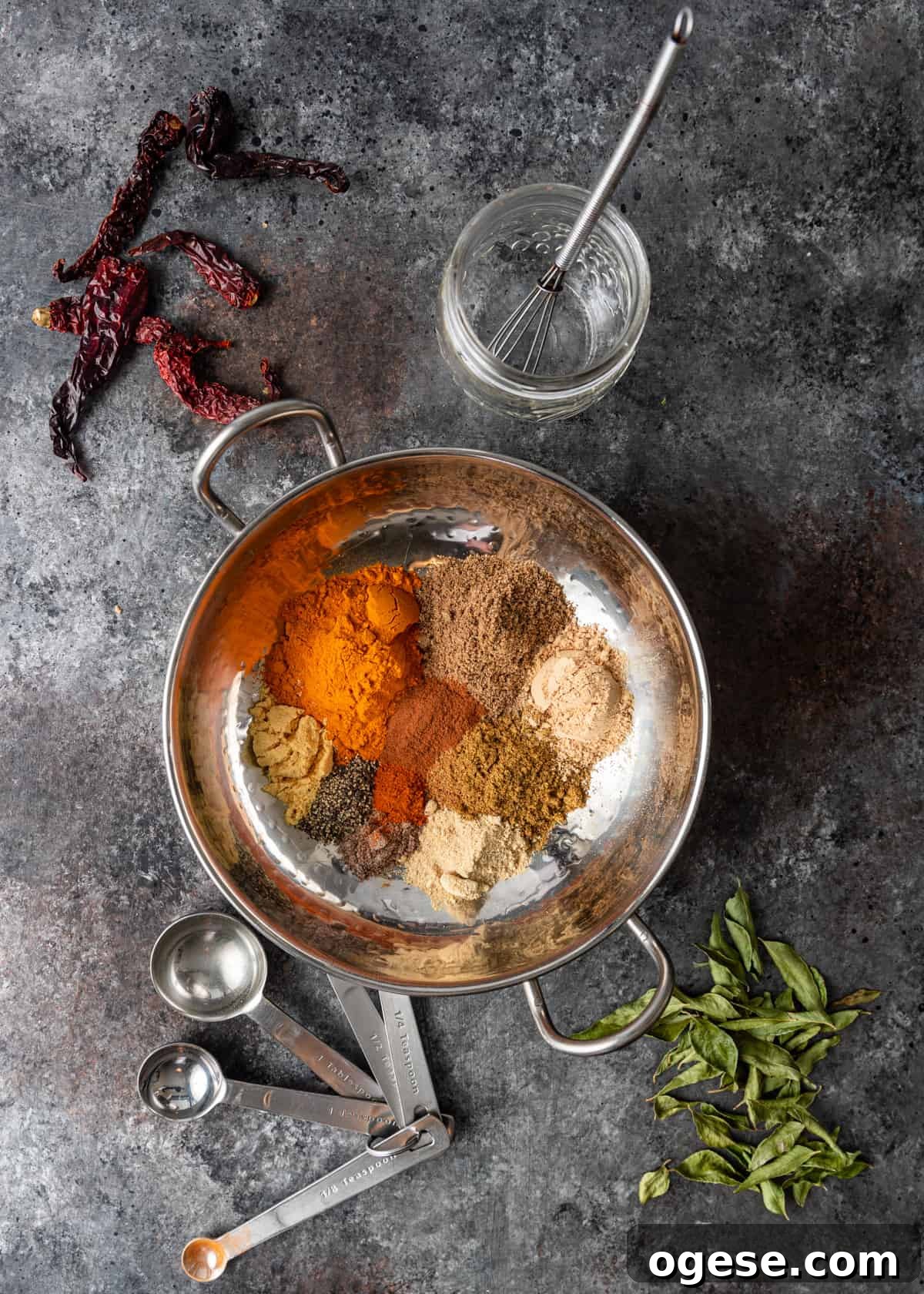 ingredients for Madras Curry Powder
