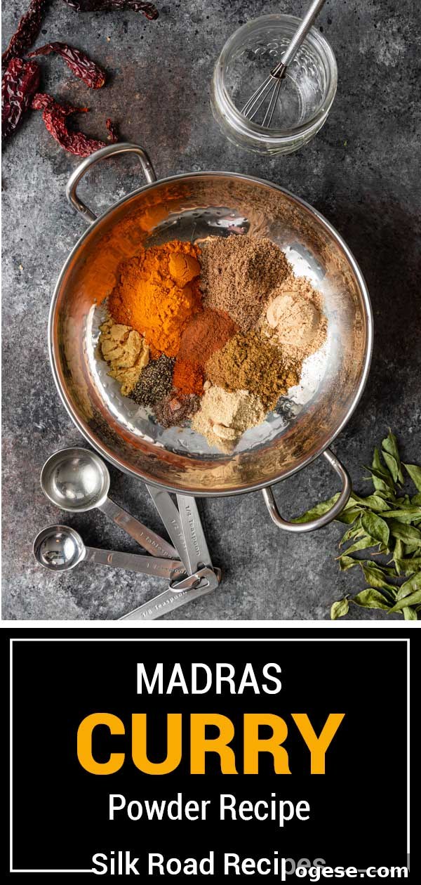 all of the ingredients for Madras Curry Powder

