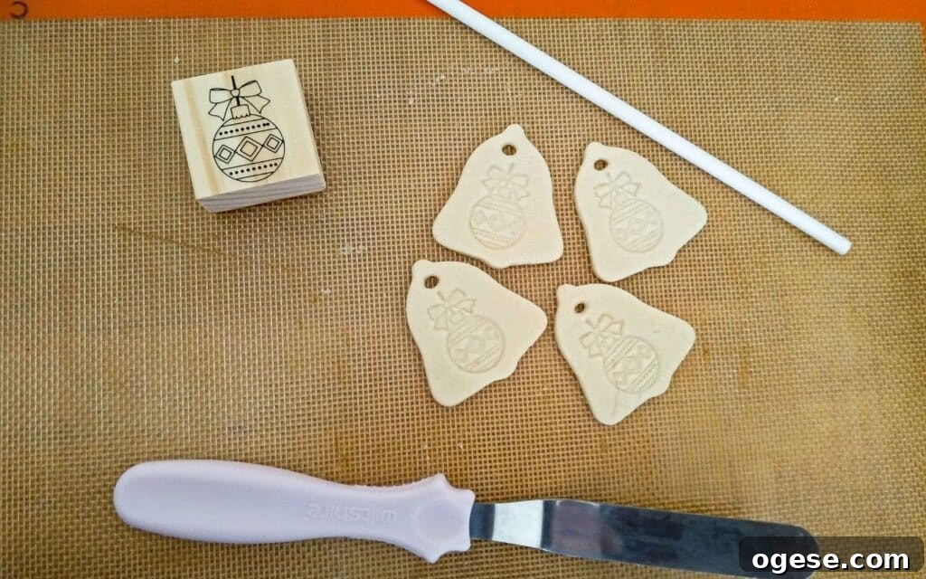 Budget-Friendly Salt Dough Christmas Ornaments: Step-by-Step Guide 5 salt dough ornaments and christmas stamp