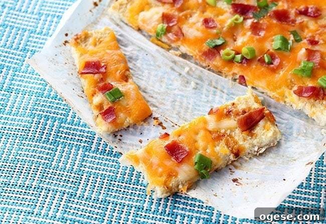 Cheesy Cauliflower Breadsticks with Loaded Toppings 2 Cheesy Loaded Cauliflower Bread