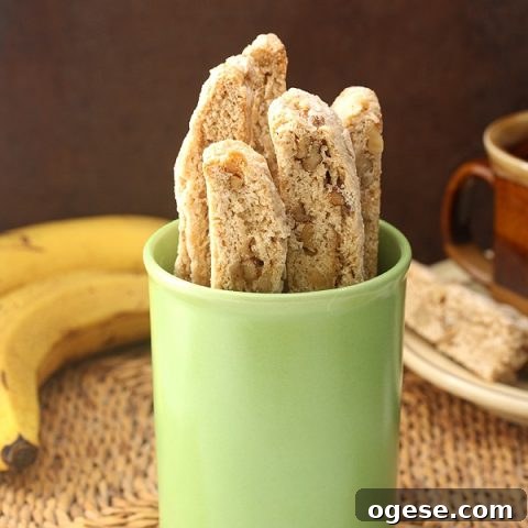 Banana Walnut Biscotti
