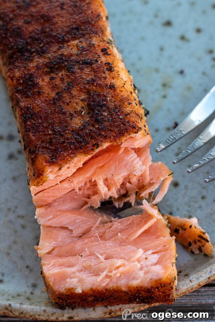 Juicy grilled salmon