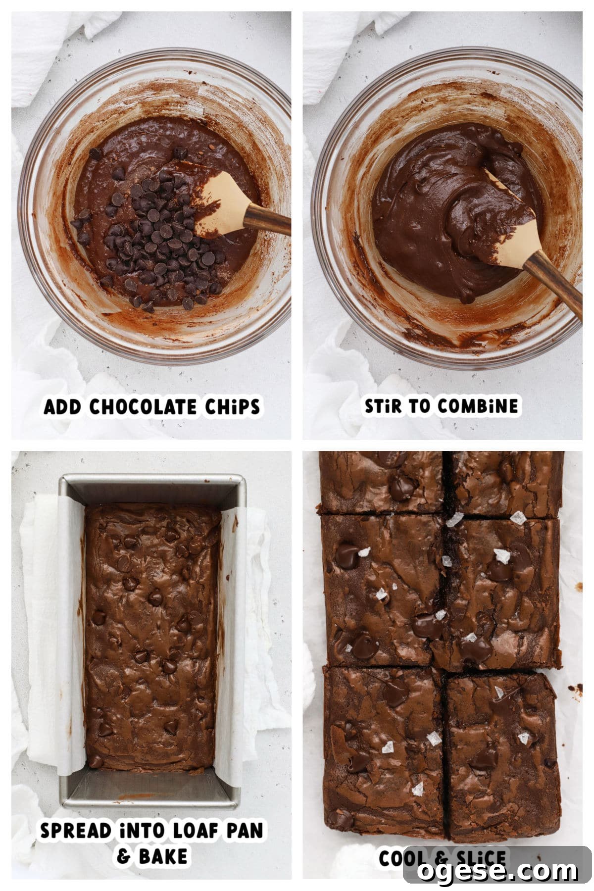 making small batch gluten-free brownies, step by step
