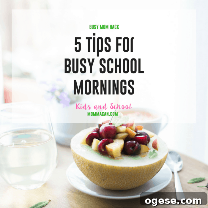Time-Saving Morning Routines for Busy School Days 2 Grab these 5 tips for Busy School Mornings