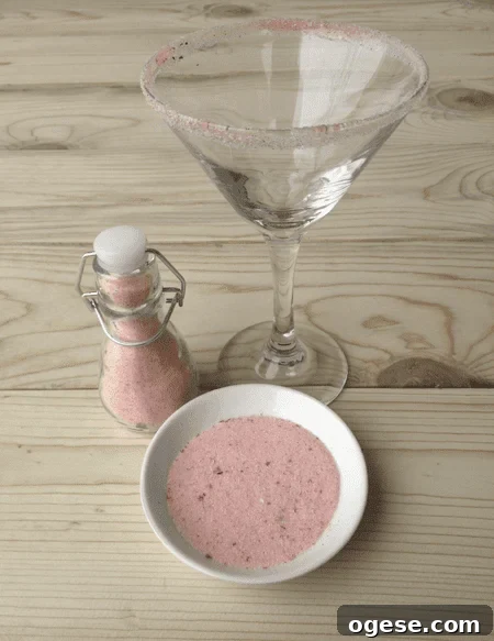 Pink Vanilla Sugar in bottle