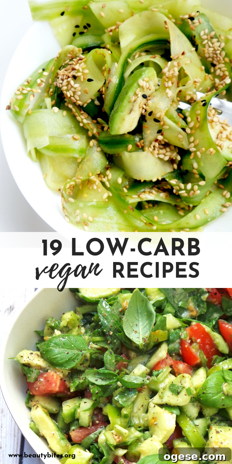19 low carb vegan recipes to eat on a low carb or keto diet. These healthy recipe roundup include low-carb dinner recipes, low-carb snacks and low-carb drinks!