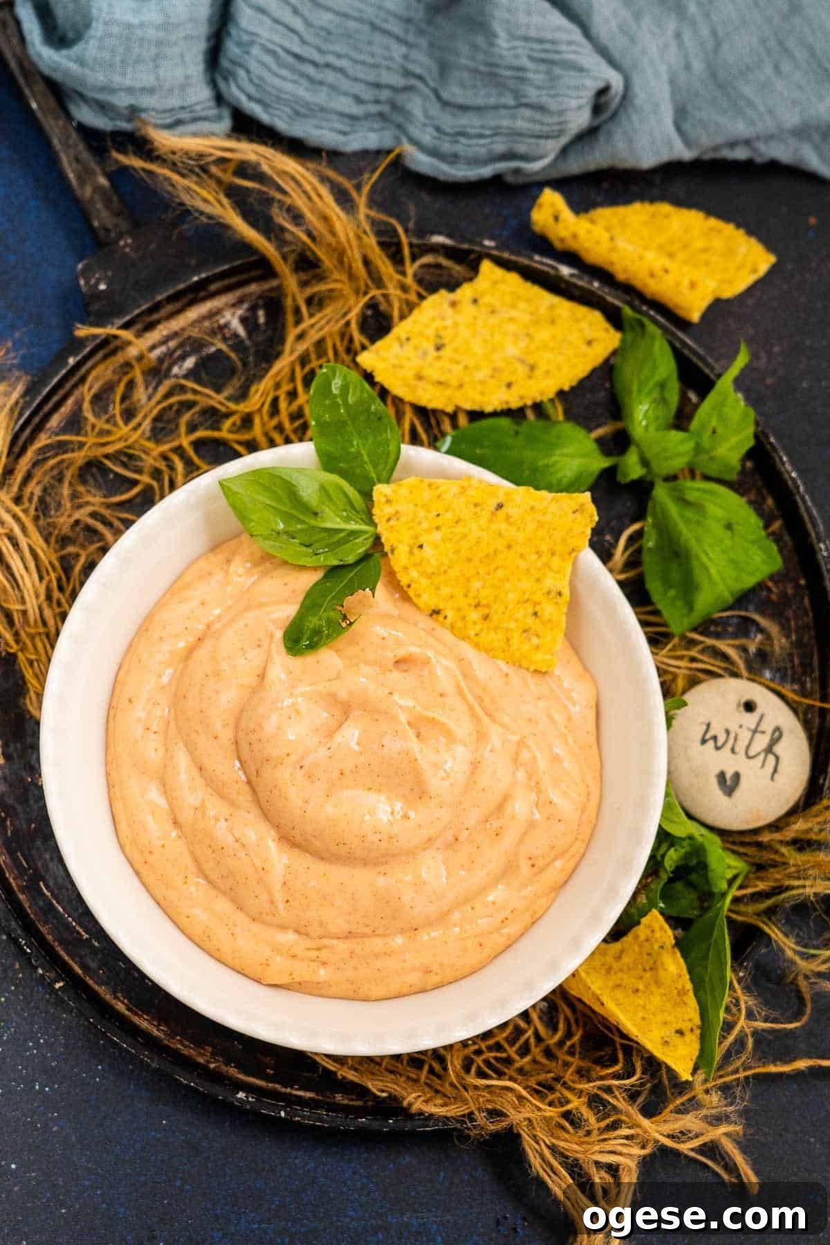 Yum Yum sauce served in a bowl.