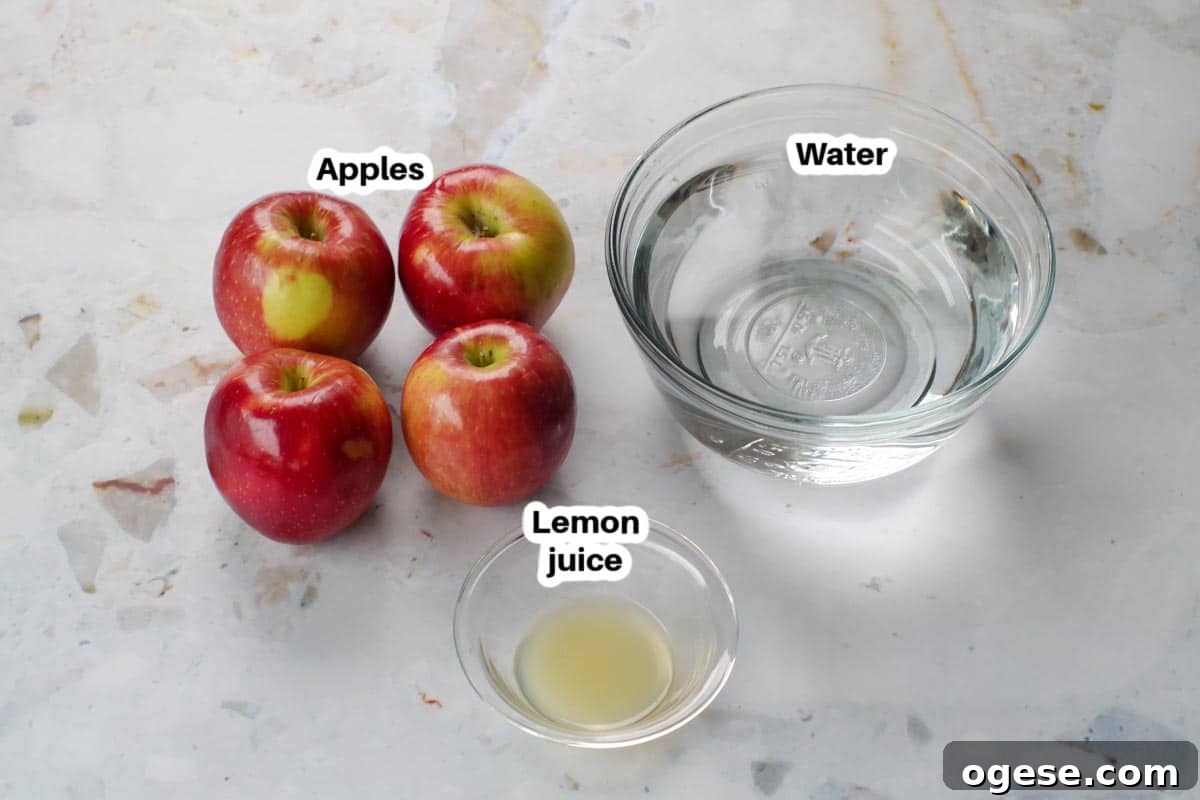 Air Fryer Dried Apples: Simple Step-by-Step Dehydrating Guide 3 ingredients in air fryer dehydrated apples in glass bowls, on counter top