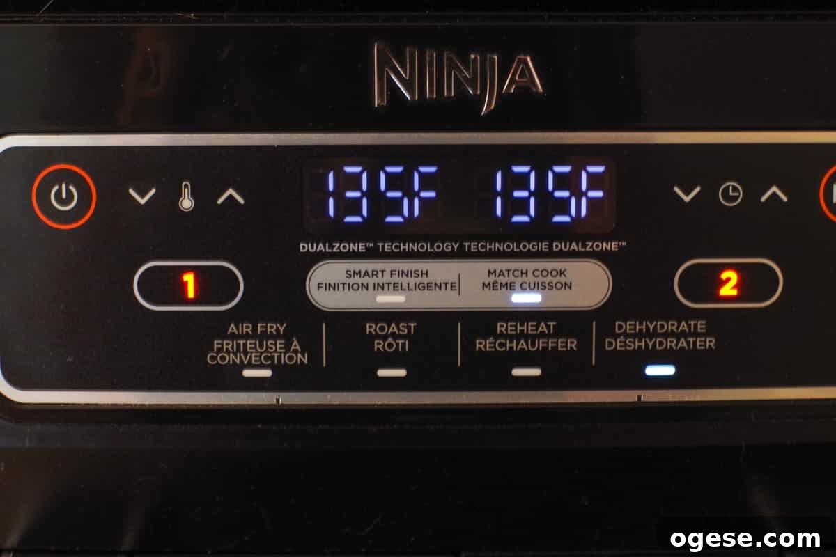 Air Fryer Dried Apples: Simple Step-by-Step Dehydrating Guide 8 Ninja air fryer set to 135 degrees F match cook